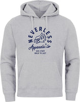 Neverless kapucnis pulóver sas motívummal (Extra méretben is)